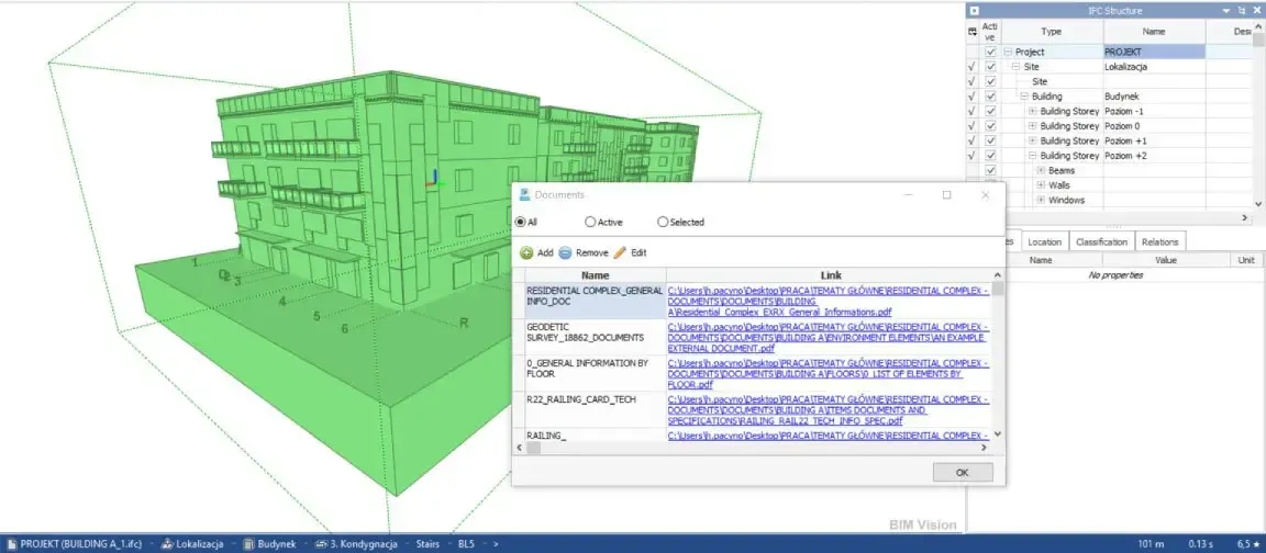 Captura de la interfaz de BIMvision