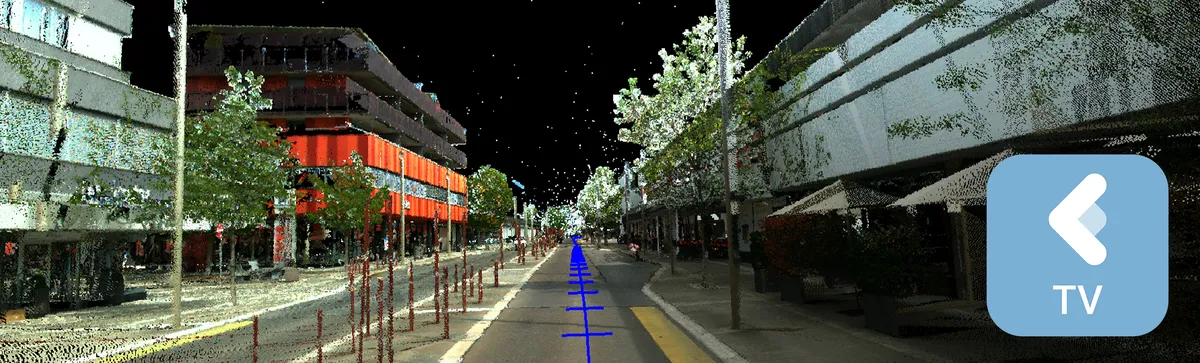 Captura de la interfaz de Leica TruView